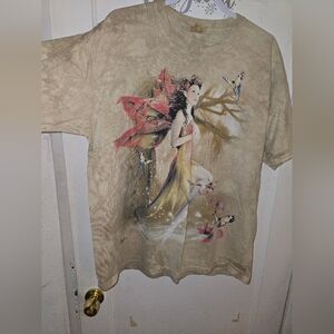 Fairy Graphic T-Shirt in Tan Size XL
